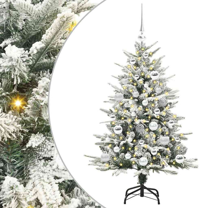 Albero di Natale artificiale preilluminato con set di palline 3395380