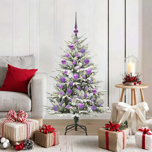 Albero di Natale artificiale preilluminato con set di palline 3395381