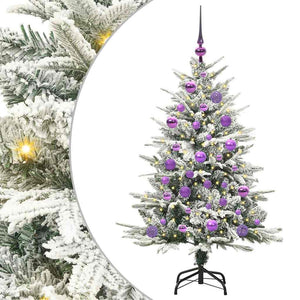 Albero di Natale artificiale preilluminato con set di palline 3395381
