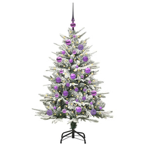 Albero di Natale artificiale preilluminato con set di palline 3395381