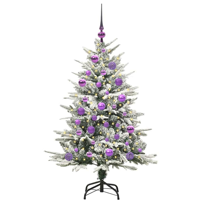 Albero di Natale artificiale preilluminato con set di palline 3395381