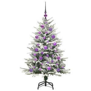 Albero di Natale artificiale preilluminato con set di palline 3395381