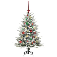 Albero di Natale artificiale preilluminato con set di palline 3395383