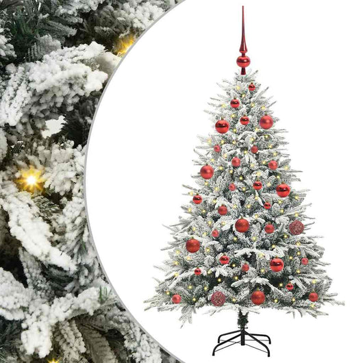 Albero di Natale artificiale preilluminato con set di palline 3395384