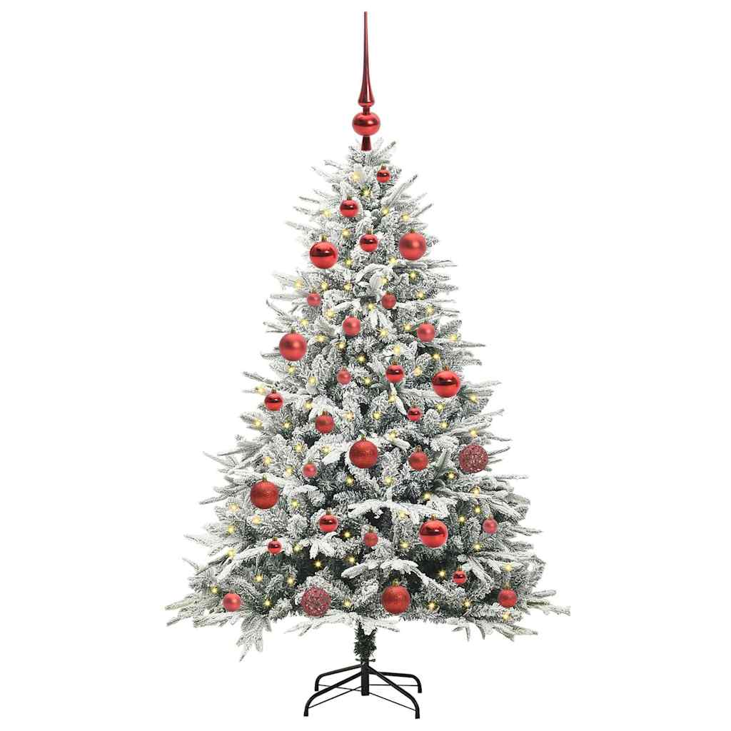 Albero di Natale artificiale preilluminato con set di palline 3395384