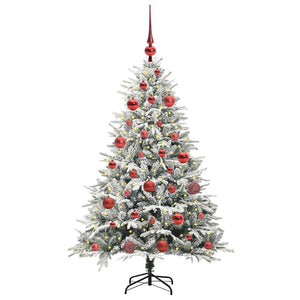 Albero di Natale artificiale preilluminato con set di palline 3395384