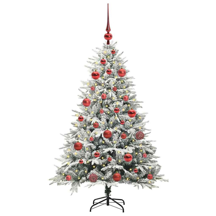 Albero di Natale artificiale preilluminato con set di palline 3395384