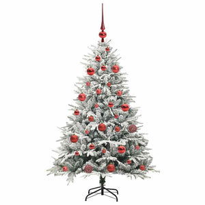 Albero di Natale artificiale preilluminato con set di palline 3395384