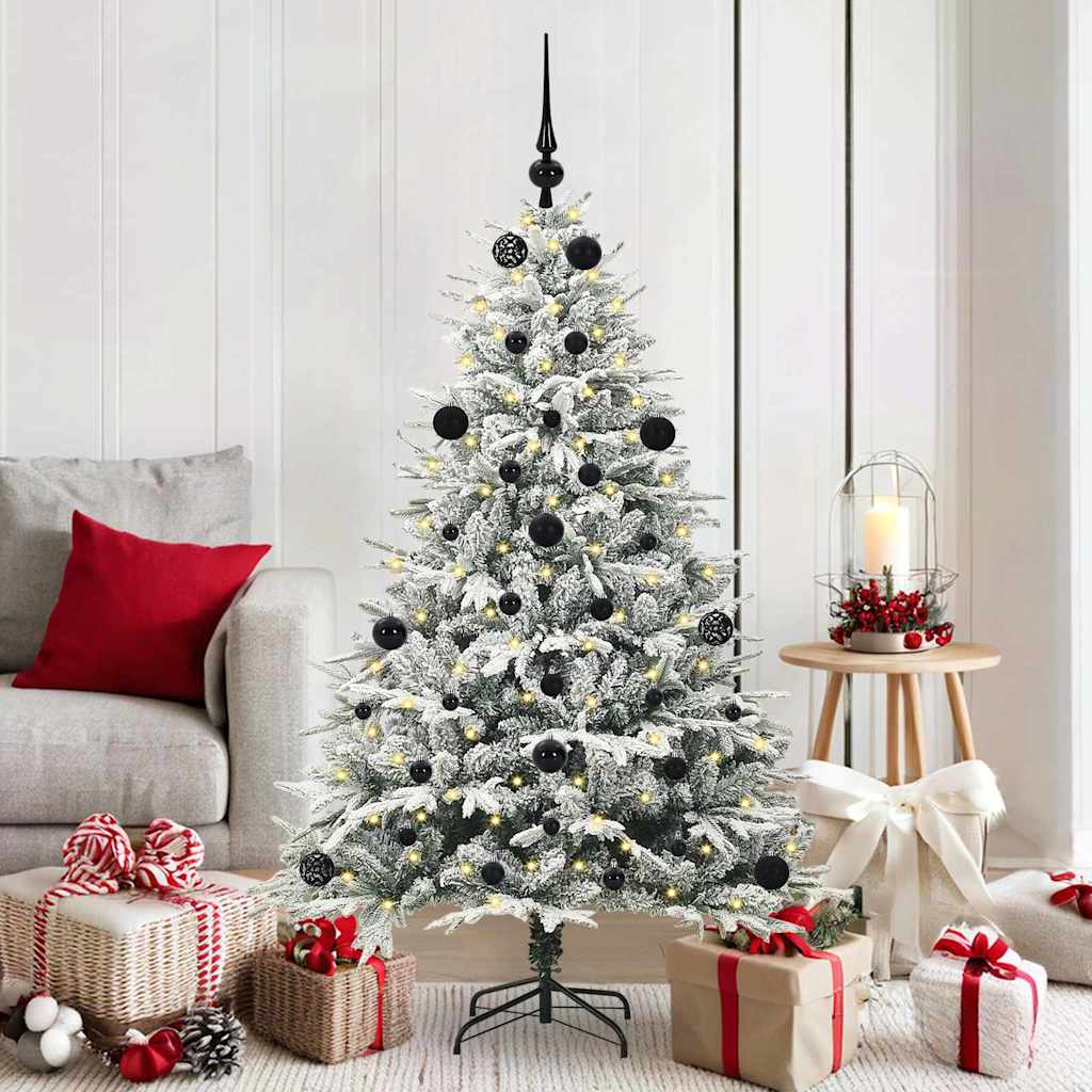 Albero di Natale artificiale preilluminato con set di palline 3395385