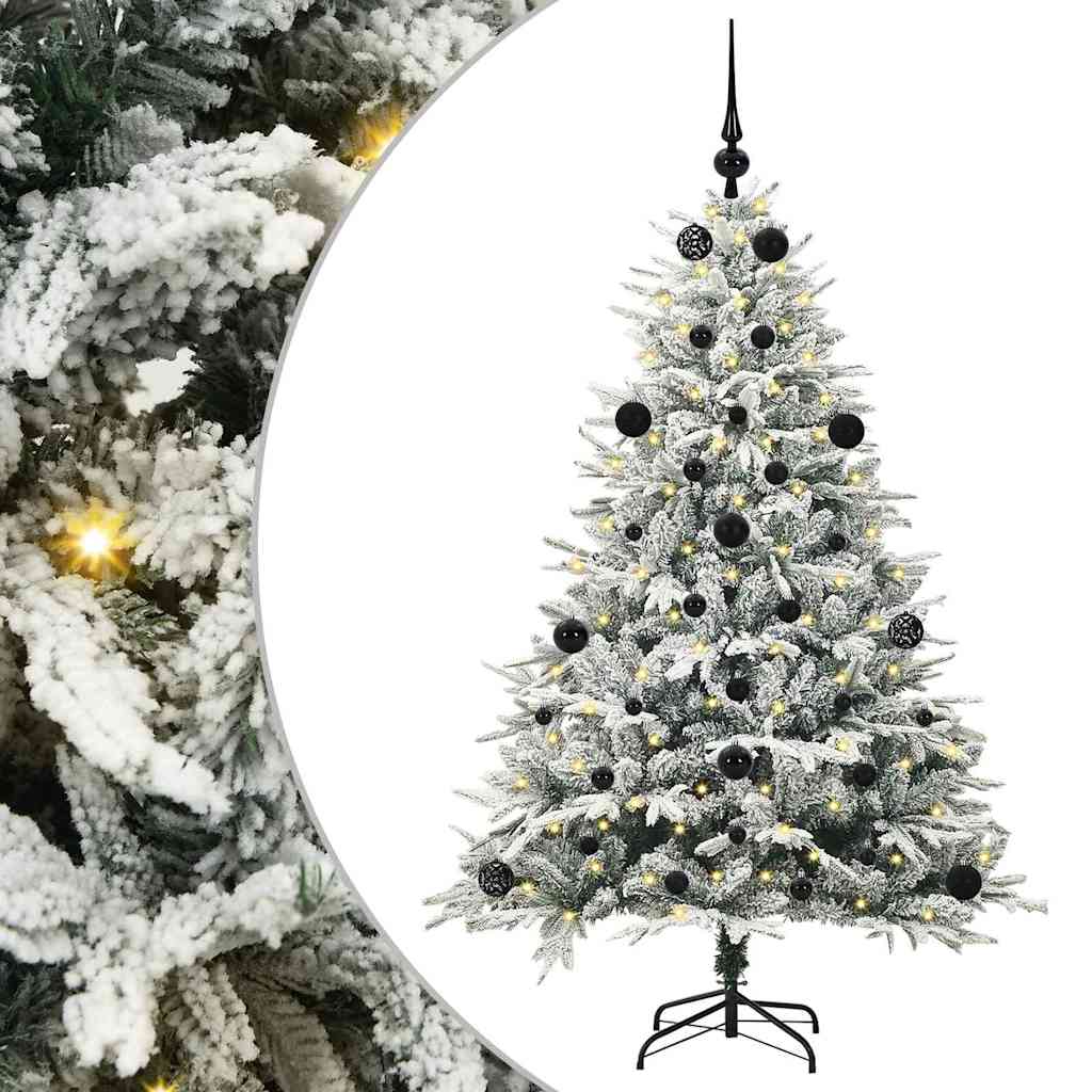 Albero di Natale artificiale preilluminato con set di palline 3395385
