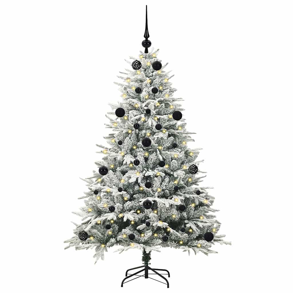 Albero di Natale artificiale preilluminato con set di palline 3395385