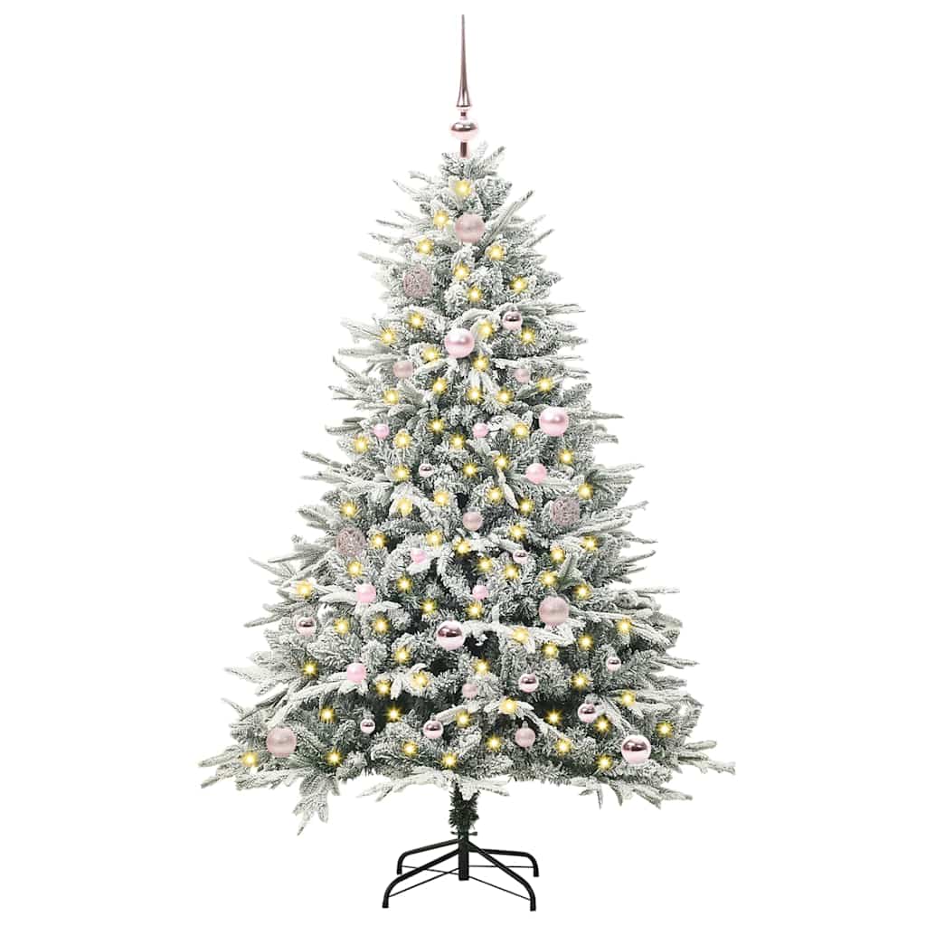 Albero di Natale artificiale pre-illuminato con set di palline 3395386