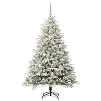 Albero di Natale artificiale pre-illuminato con set di palline 3395386