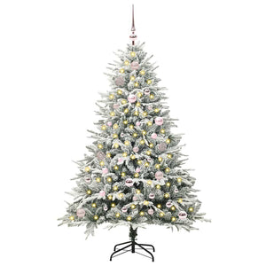 Albero di Natale artificiale pre-illuminato con set di palline 3395386
