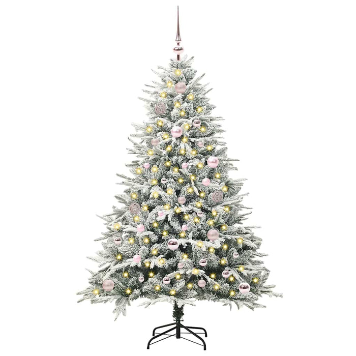 Albero di Natale artificiale pre-illuminato con set di palline 3395386