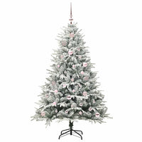 Albero di Natale artificiale pre-illuminato con set di palline 3395386