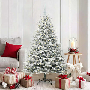 Albero di Natale artificiale preilluminato con set di palline 3395387