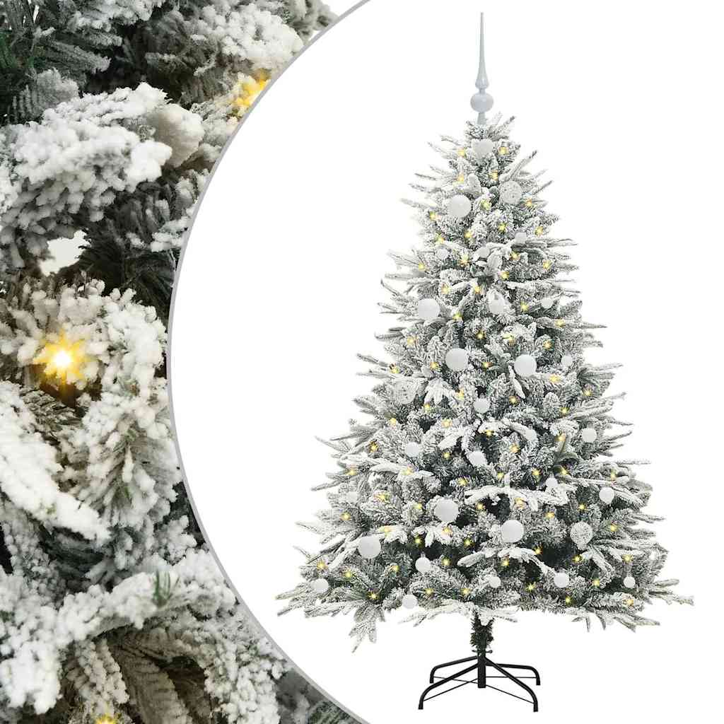 Albero di Natale artificiale preilluminato con set di palline 3395387