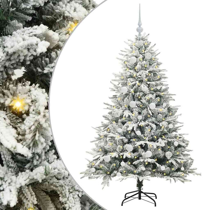 Albero di Natale artificiale preilluminato con set di palline 3395387