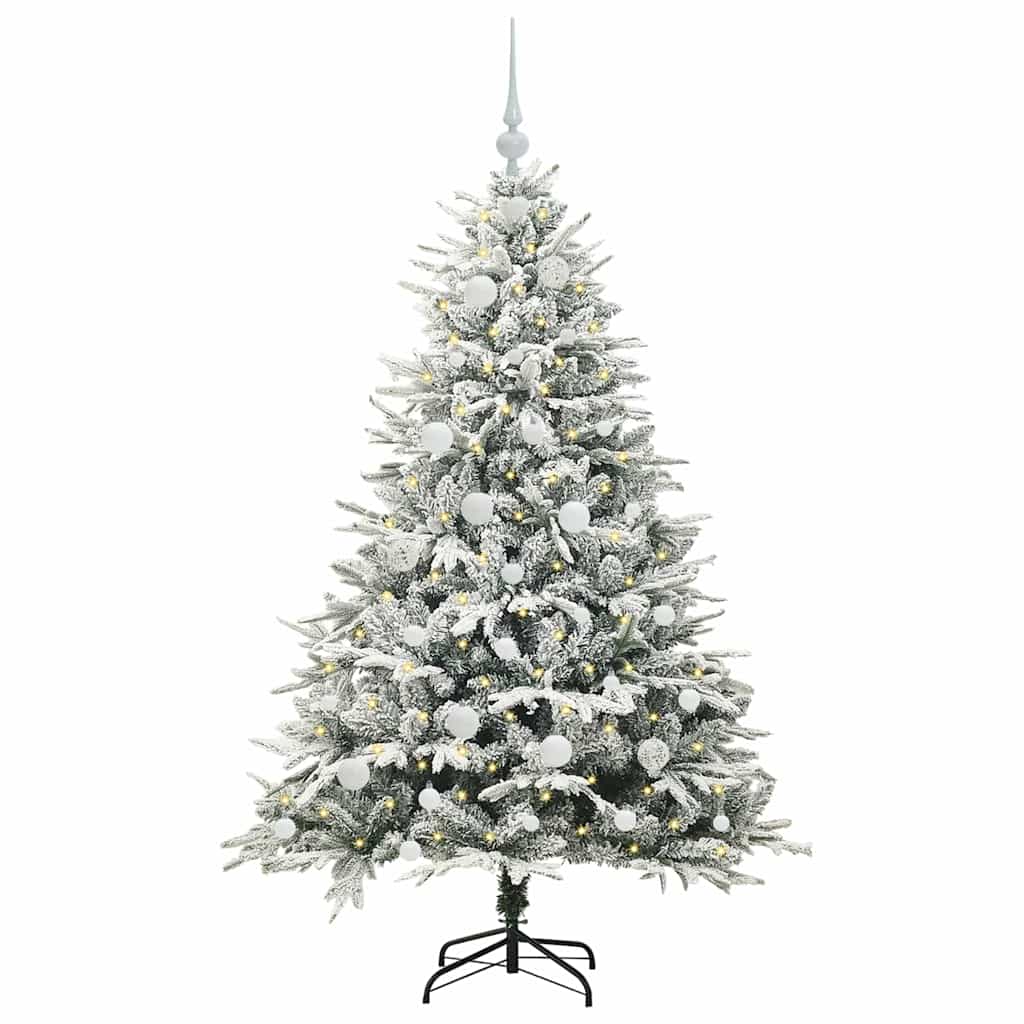 Albero di Natale artificiale preilluminato con set di palline 3395387