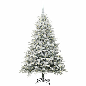 Albero di Natale artificiale preilluminato con set di palline 3395387