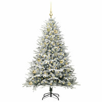Albero di Natale artificiale preilluminato con set di palline 3395388
