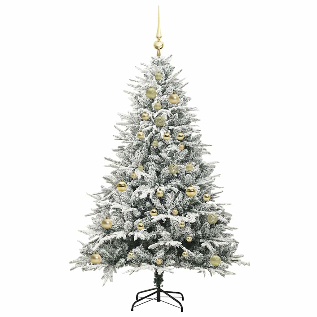 Albero di Natale artificiale preilluminato con set di palline 3395388