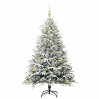 Albero di Natale artificiale preilluminato con set di palline 3395388