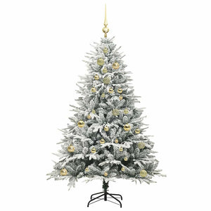 Albero di Natale artificiale preilluminato con set di palline 3395388