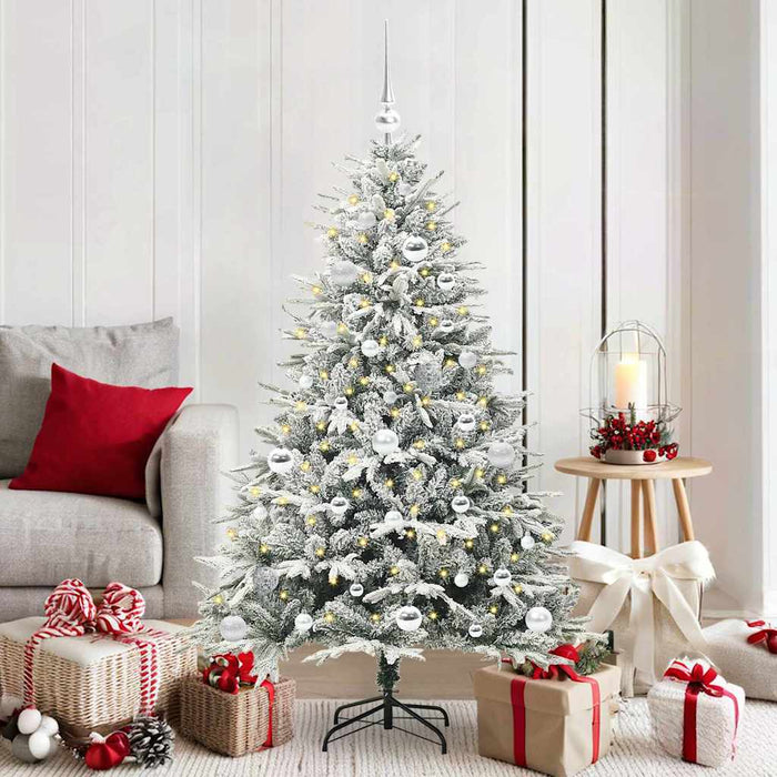 Albero di Natale artificiale preilluminato con set di palline 3395389