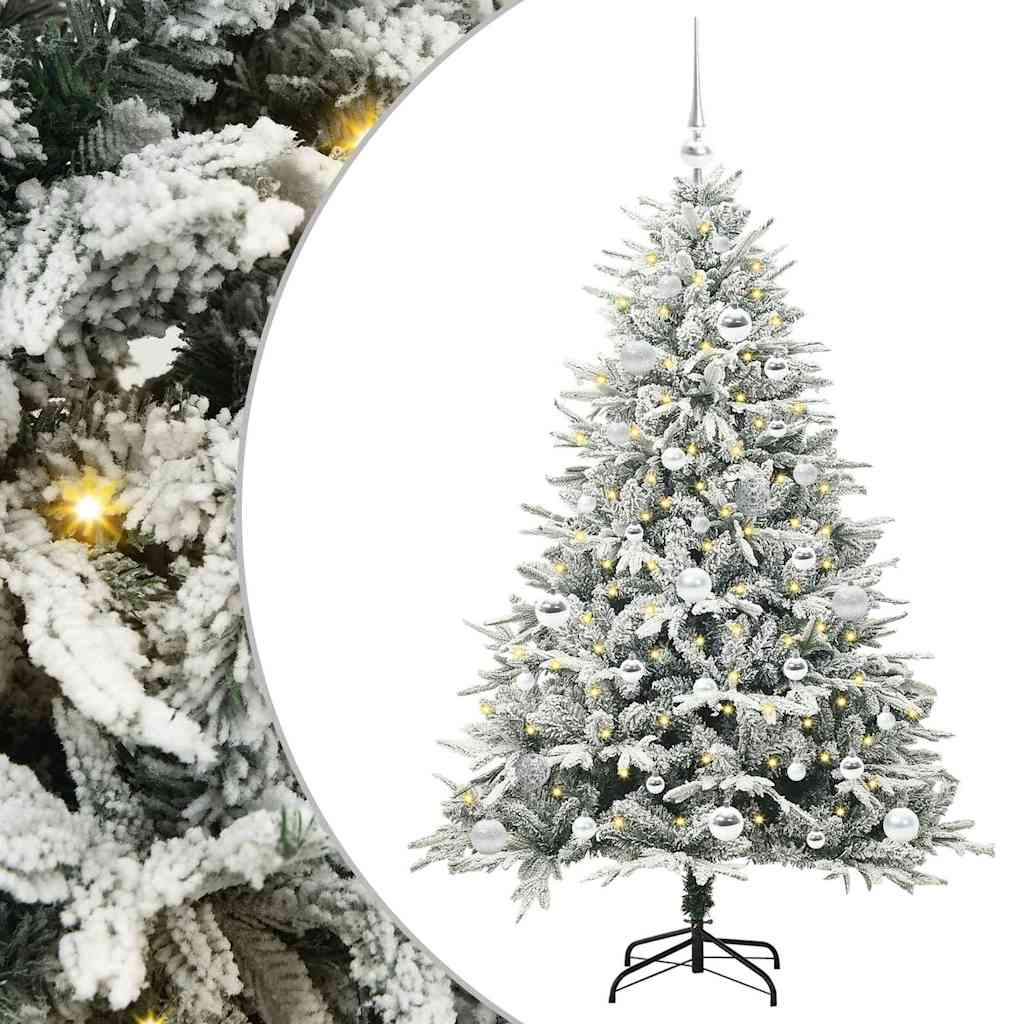 Albero di Natale artificiale preilluminato con set di palline 3395389