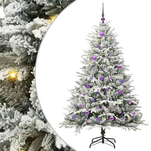 Albero di Natale artificiale preilluminato con set di palline 3395390