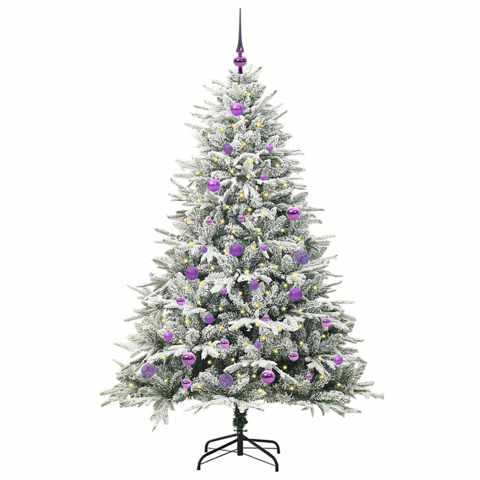Albero di Natale artificiale preilluminato con set di palline 3395390