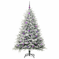 Albero di Natale artificiale preilluminato con set di palline 3395390