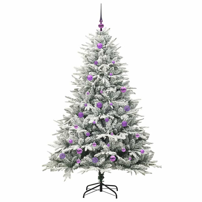 Albero di Natale artificiale preilluminato con set di palline 3395390