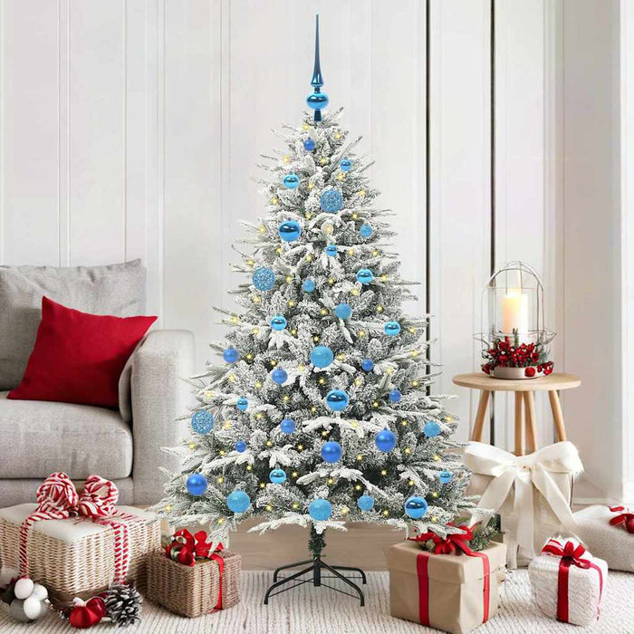 Albero di Natale artificiale preilluminato con set di palline 3395391