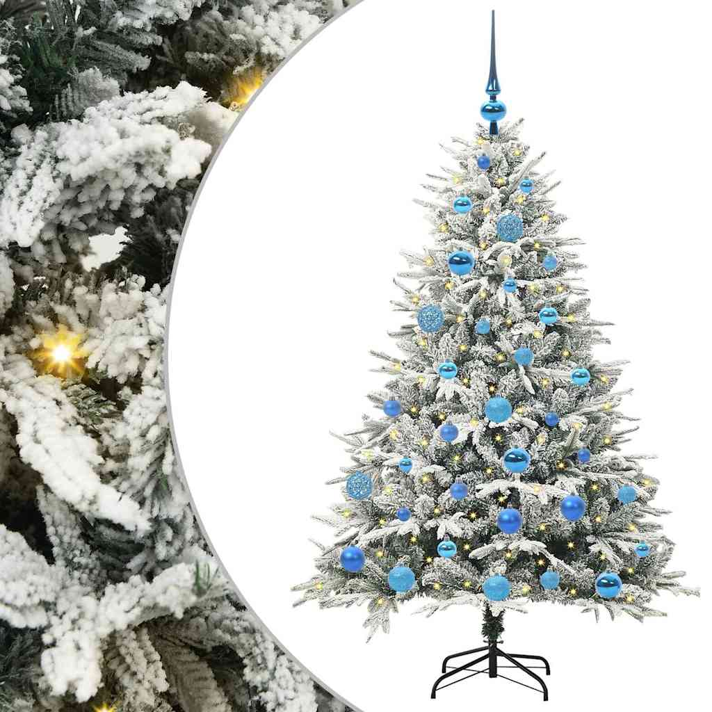 Albero di Natale artificiale preilluminato con set di palline 3395391