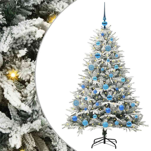 Albero di Natale artificiale preilluminato con set di palline 3395391