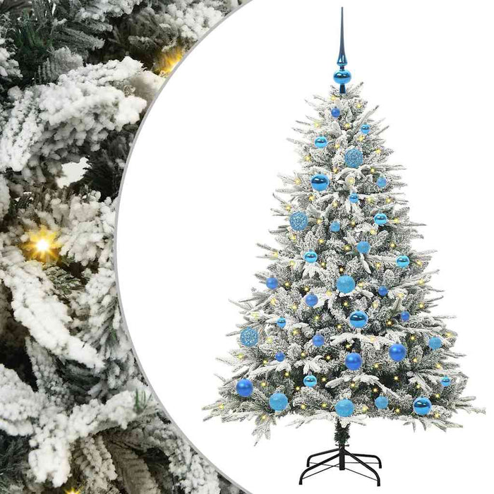 Albero di Natale artificiale preilluminato con set di palline 3395391