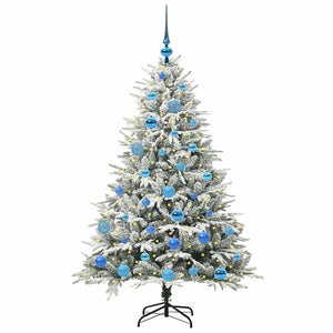Albero di Natale artificiale preilluminato con set di palline 3395391