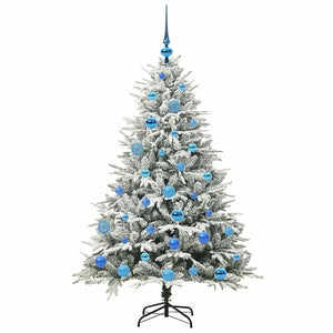 Albero di Natale artificiale preilluminato con set di palline 3395391