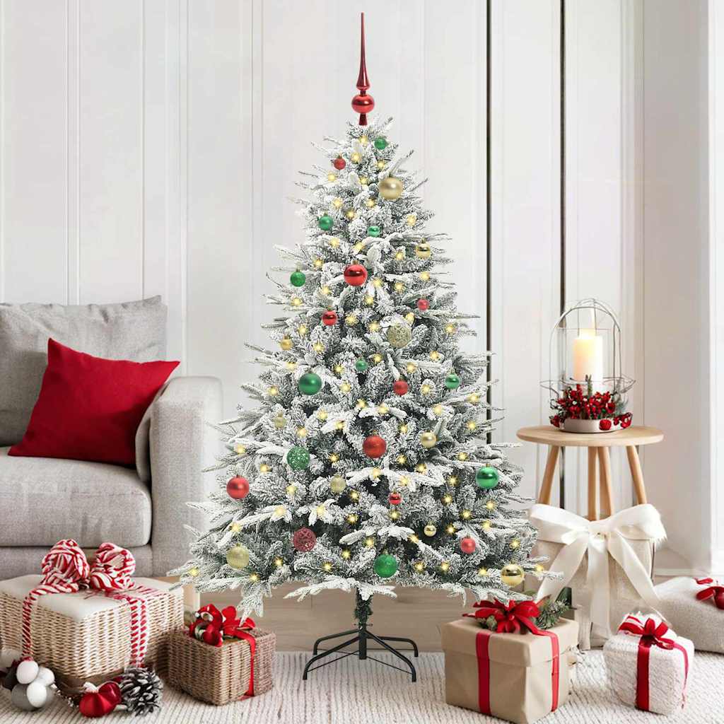 Albero di Natale artificiale preilluminato con set di palline 3395392
