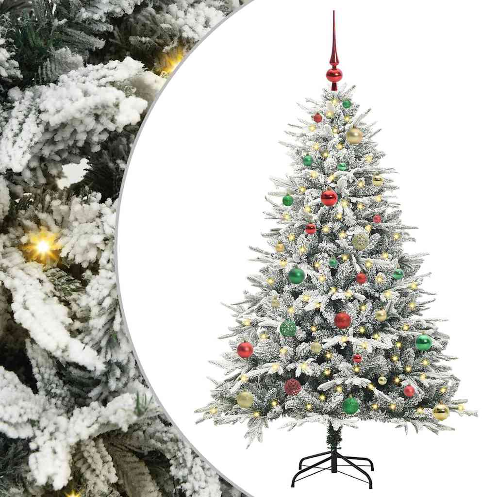 Albero di Natale artificiale preilluminato con set di palline 3395392