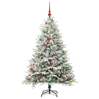 Albero di Natale artificiale preilluminato con set di palline 3395392