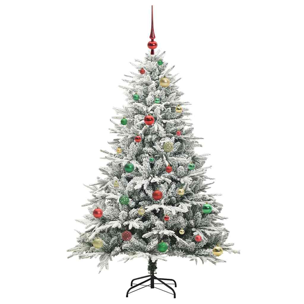 Albero di Natale artificiale preilluminato con set di palline 3395392