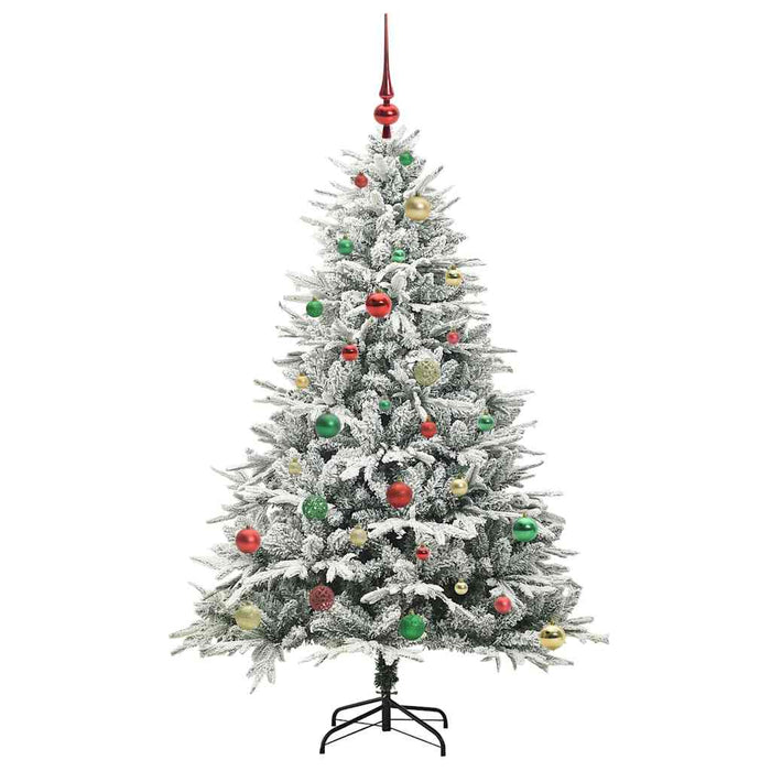 Albero di Natale artificiale preilluminato con set di palline 3395392