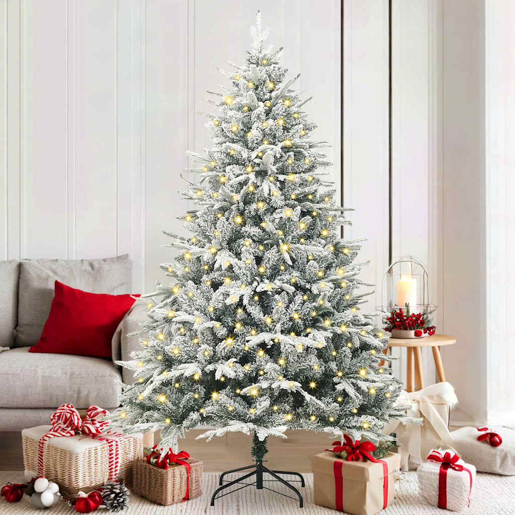 Albero di Natale artificiale con luci integrate Verde 180 cm 3395393