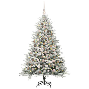 Albero di Natale artificiale preilluminato con set di palline 3395395