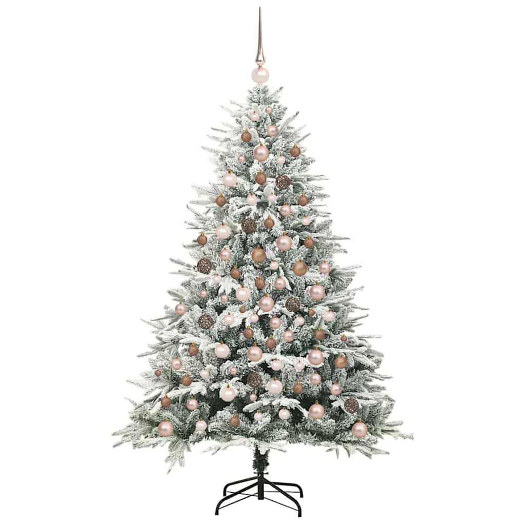 Albero di Natale artificiale preilluminato con set di palline 3395395