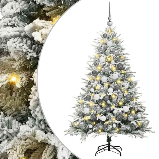 Albero di Natale artificiale preilluminato con set di palline 3395396